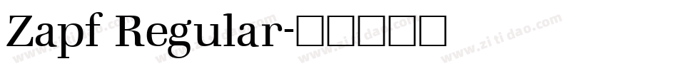 Zapf Regular字体转换
